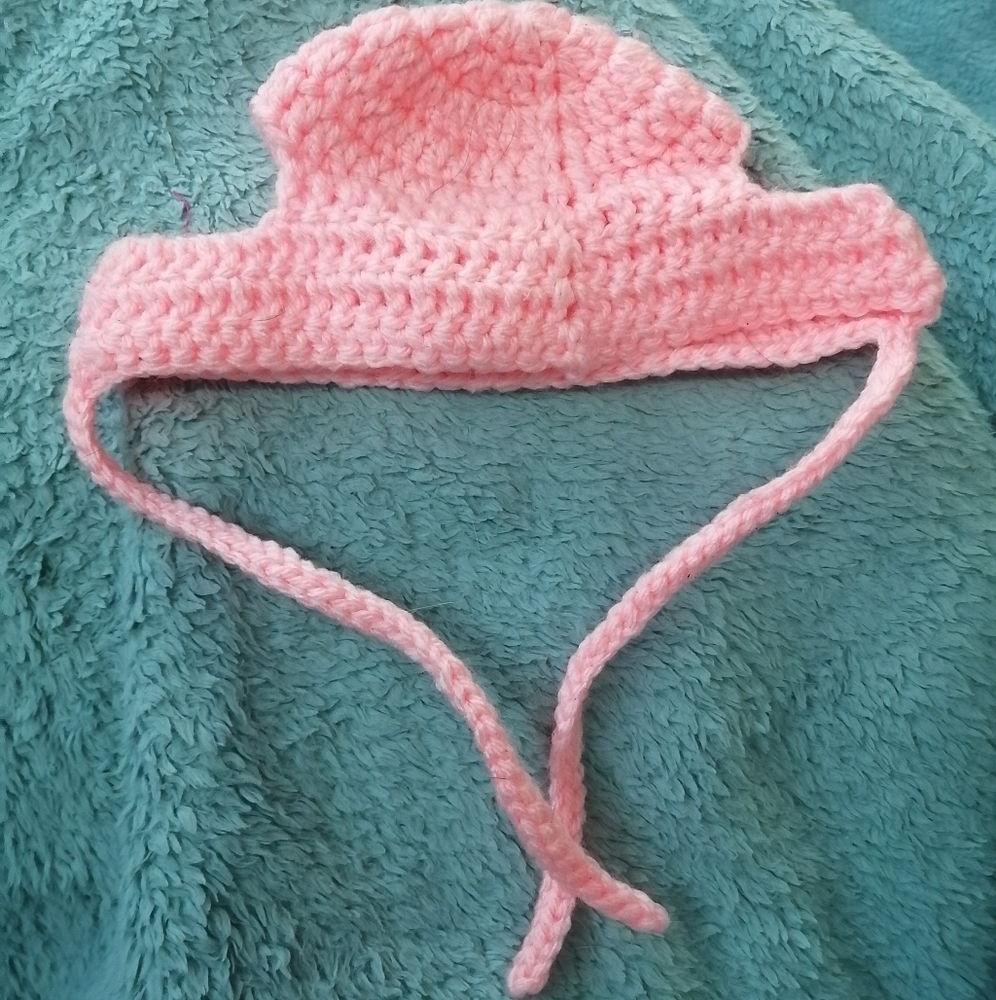 Crochet hat for L cat / S dog